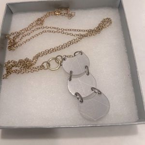 Elegant Gold and Silver Necklace